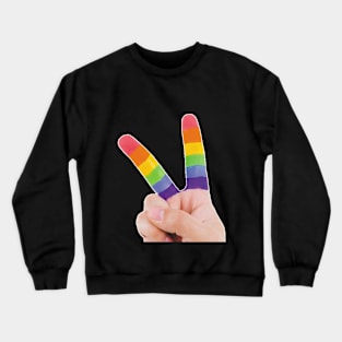 Hands Pride Month Flag Crewneck Sweatshirt